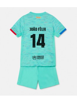 Barcelona Joao Felix #14 Replika Tredje Kläder Barn 2023-24 Kortärmad (+ byxor)